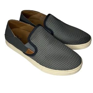 Olukai Pehuea Women’s Gray Slip-On Sneakers